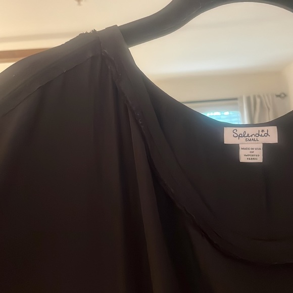 Splendid Black Silk Mini Pleated Dress Small NWOT - Picture 5 of 13